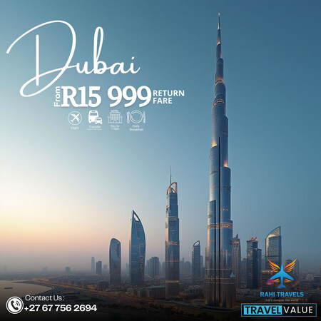 Dubai Holiday Package from R15,999