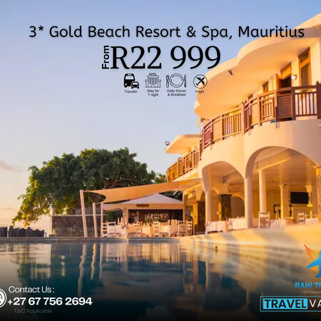 3 Star Gold Beach Resort & Spa Mauritius Package