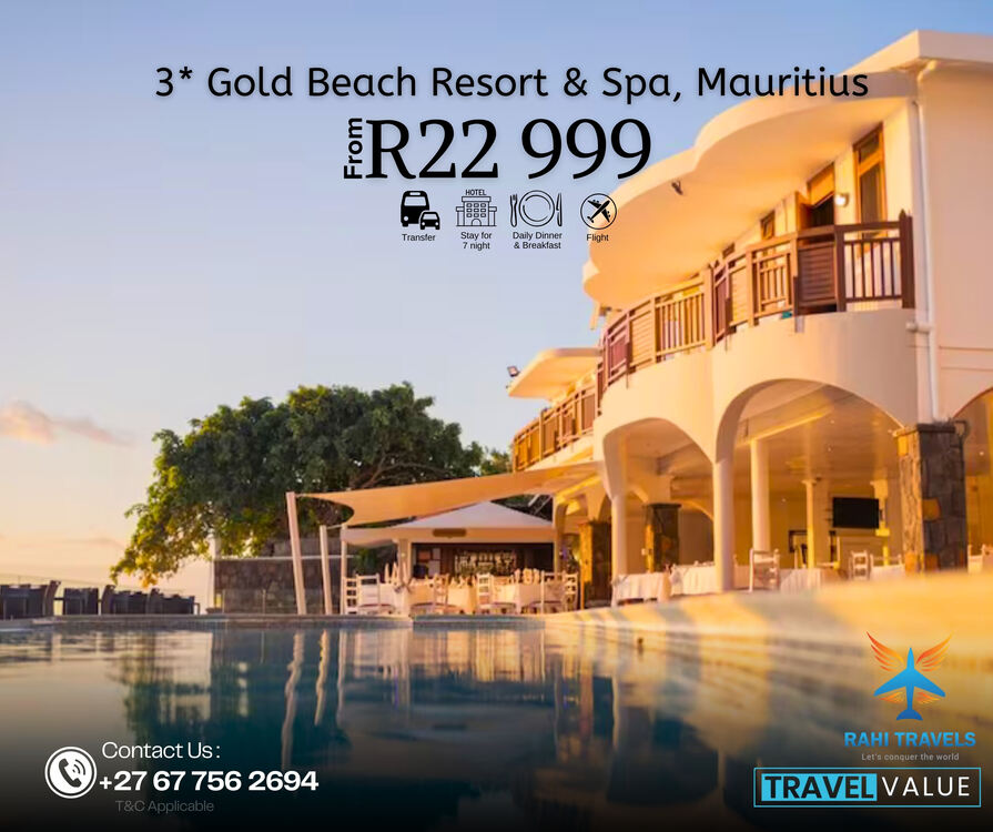 3 Star Gold Beach Resort & Spa Mauritius Package