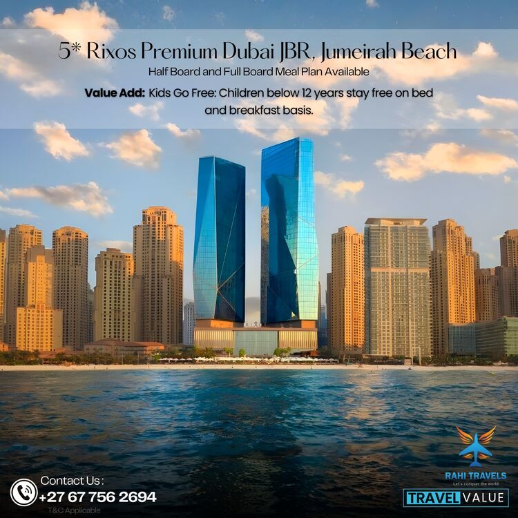 5★ Rixos Premium Dubai JBR – Jumeirah Beach Residence