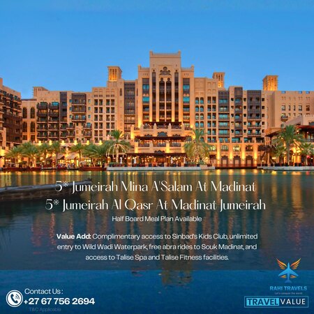 5★ Jumeirah Mina A’Salam & Jumeirah Al Qasr – Madinat Jumeirah, Dubai