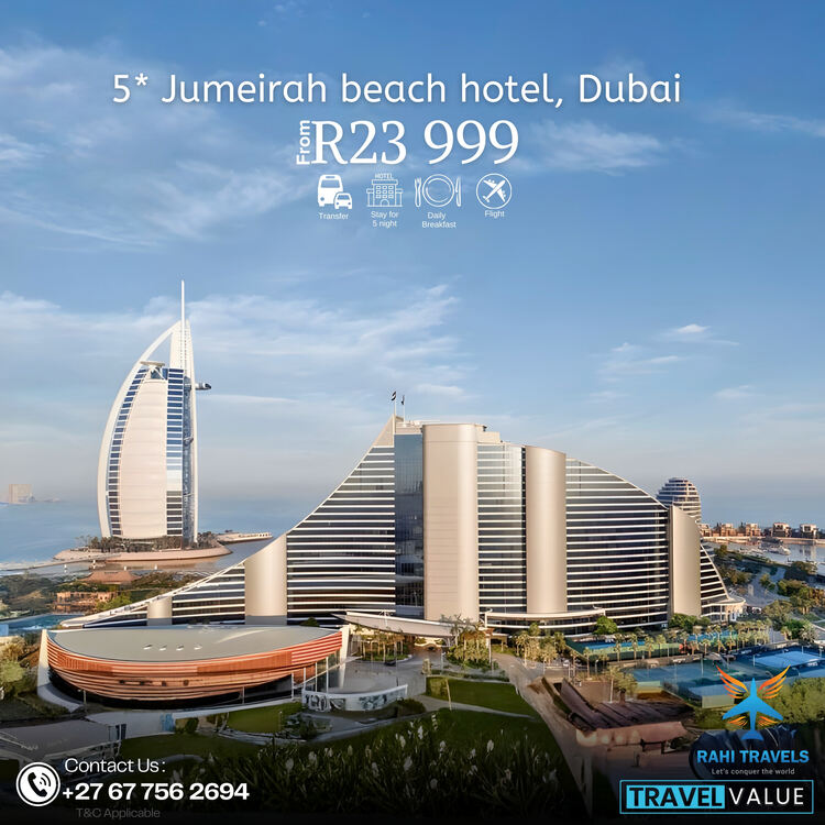 5-Star Jumeirah Beach Hotel Dubai Package